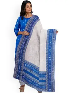 KALPRA FASHION Ethnic Motifs Printed Pure Cotton Unstitched Dress Material