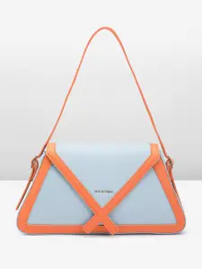 Van Heusen Brand Logo Embossed Colourblocked Baguette