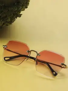 Leeway Women Square Sunglasses with UV Protected Lens LWP-2005-Light Pink