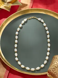 AMI Gold-Plated Artificial Beaded Necklace