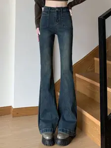 The Roadster Lifestyle Co. Women Mid-Rise Cotton Bootcut Jeans