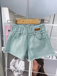 StyleCast x Revolte Girls Cotton Denim Shorts