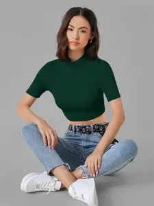 Dream Beauty Fashion Women Solid Crop Top