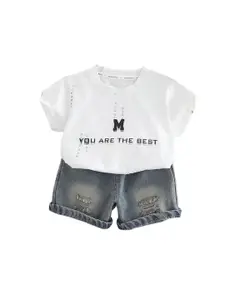 StyleCast x Revolte Boys Printed T-shirt with Shorts