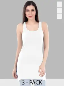 Selsia Women Pack of 3 Pure Cotton Slips