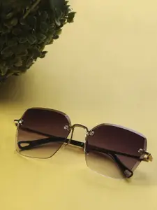 Leeway Women Square Sunglasses with UV Protected Lens