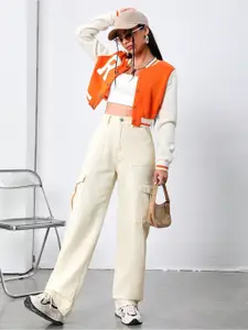 Aadvi Fashion Women London Baggy High-Rise Highly Distressed Stretchable Jeans