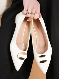 Lavie Women Party Block Heel Pumps with Buckles