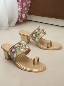DIPYO Women Embellished Block Sandals