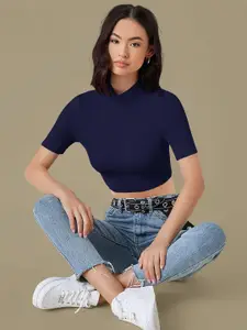 Dream Beauty Fashion Women  Solid Crop Top