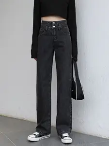 DressBerry Women Straight Fit Light Fade Cotton Jeans