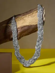 AMI Silver-Plated Artificial Beaded Necklace