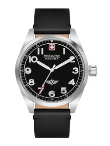 SWISS MILITARY HANOWA Men Dial & Leather Straps Analogue Swiss Made Watch SMWGA2100401