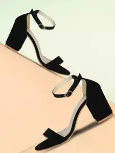 FABBMATE Girls Block Sandals with Buckles