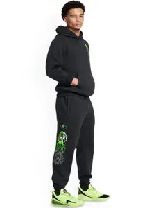 UNDER ARMOUR Men Curry Splash Graphic Printed Relaxed Fit Joggers