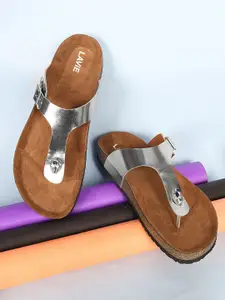 Lavie Women T Strap Flats with Buckles