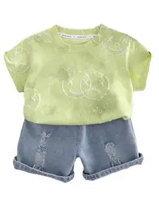 StyleCast x Revolte Boys Printed T-shirt with Shorts