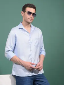 Crimsoune Club Men Classic Fit Floral Printed Spread Collar Cotton Casual Shirt