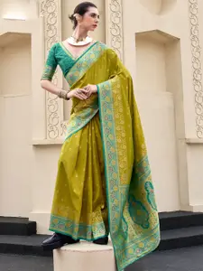 Mitera Floral Zari Handloom Banarasi Saree