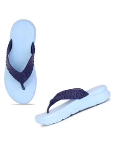 PENNEN Women Self Design Thong Flip-Flops