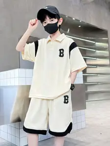 StyleCast x Revolte Boys Printed Pure Cotton T-shirt With Shorts