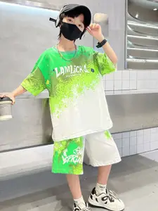 StyleCast x Revolte Boys Dyed T-shirt with Shorts