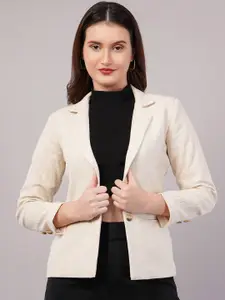 WESTCLO Slim-Fit Single Breasted Cotton Blazer