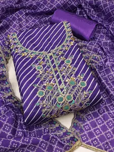 Maroosh Leheriya Embroidered Unstitched Dress Material