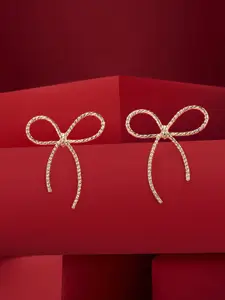 AMI Gold-Plated Contemporary Studs