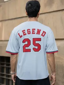 Powerlook Men Relaxed Fit Typography Printed Mandarin Collar Casual Shirt