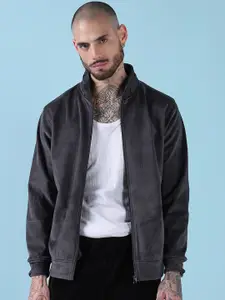 SHOWOFF Men Checked Windcheater Cotton Bomber Jacket