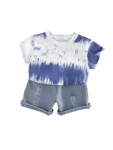 StyleCast x Revolte Boys Printed Pure Cotton T-shirt With Shorts