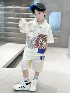 StyleCast x Revolte Boys Printed T-shirt with Shorts