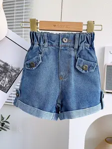 StyleCast x Revolte Girl Mid-Rise Regular Fit Denim Shorts