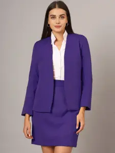 BRINNS Collarless Blazer With Skirt