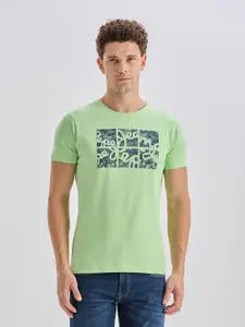 Pepe Jeans Slim Fit Brand Logo Printed Pure Cotton T-shirt