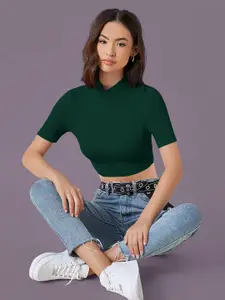 Dream Beauty Fashion Dream Beauty Women High Neck Fitted Top