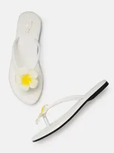 ZORI WORLD Women Floral Open Toe Flats