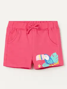 Juniors by Lifestyle Girls Printed Regular Fit Mid-Rise Shorts