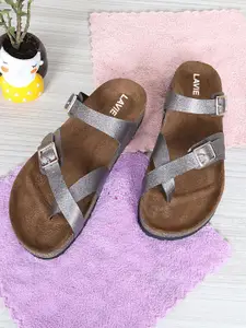Lavie Women One Toe Flats With Buckles