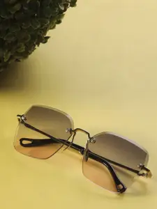 Leeway Women Rectangle Sunglasses with UV Protected Lens