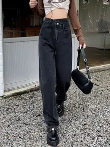 DressBerry Women Cotton Light Fade High-Rise Jeans