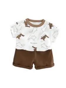 StyleCast x Revolte Boys Printed T-shirt With Shorts