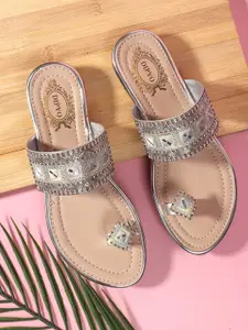 DIPYO Women Embellished Comfort Sandals