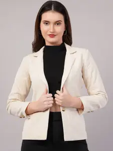 Purple State Slim-Fit Single Breasted Formal Blazer