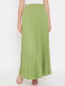Moda Rapido Flared Pleated Maxi Skirt