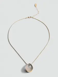 MANGO Stone Studed Pendant Chain