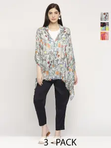 Cloth Haus India Women Pack of 3 Printed Scarf