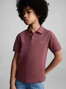 Mango Kids Boys Pure Cotton Polo Collar T-shirt