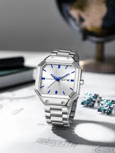 GIORDANO Men Dial & Stainless Steel Bracelet Style Straps Analogue Watch GZ-50126-22